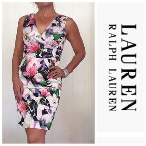 RALPH LAUREN FLORAL SILKY DRESS SIZE 2